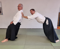 Übung: Schieb einen Partner zu einem Ziel. Unmöglich, wenn dieser lenkt.